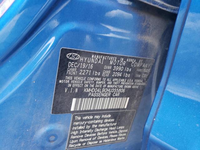 2017 HYUNDAI ELANTRA SP - KMHD04LB0HU355806