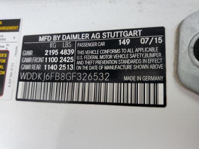 2016 MERCEDES-BENZ E 400 - WDDKJ6FB8GF326532
