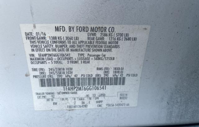 2016 FORD TAURUS POL - 1FAHP2MT6GG106541