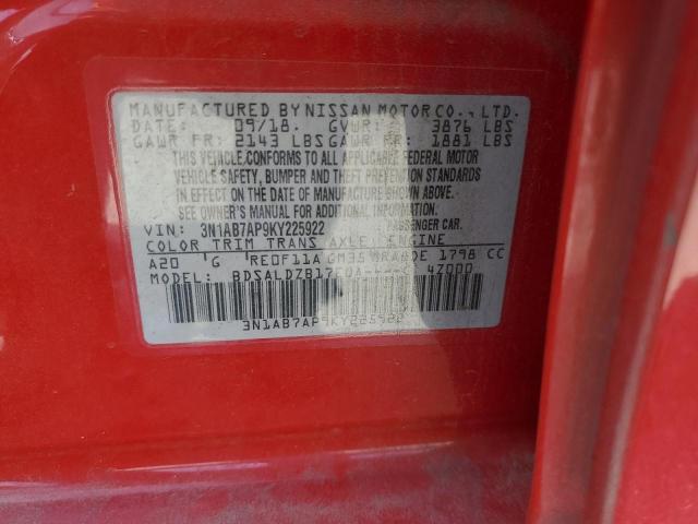 3N1AB7AP9KY225922 Nissan SENTRA S