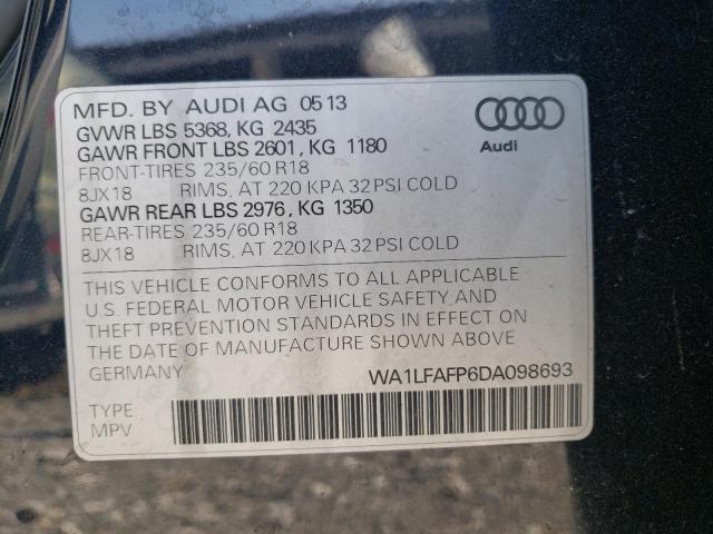 VIN WA1LFAFP6DA098693 2013 Audi Q5, Premium Plus no.13