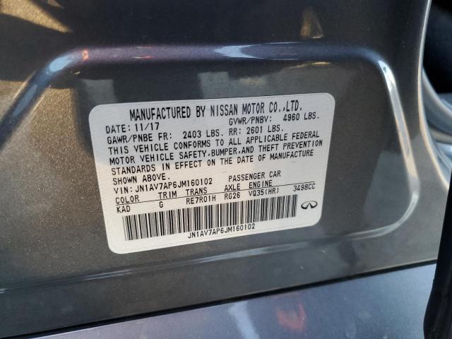 2018 INFINITI Q50 HYBRID - JN1AV7AP6JM160102