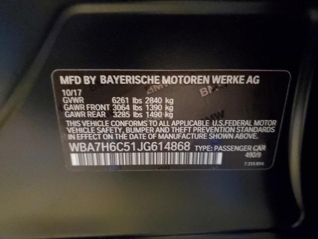 2018 BMW M760 XI - WBA7H6C51JG614868