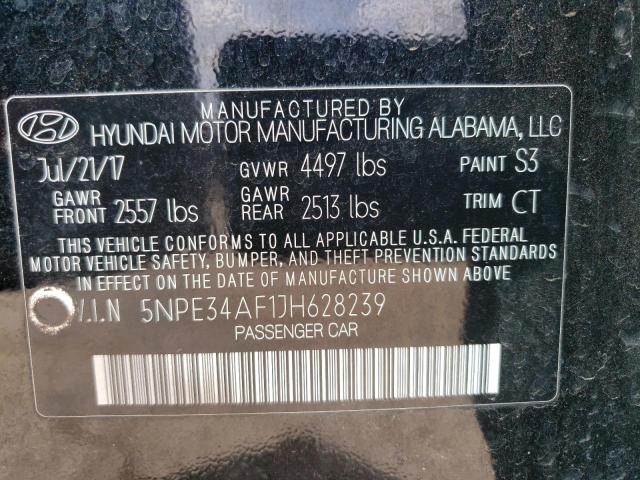 5NPE34AF1JH628239 Hyundai Sonata Sport