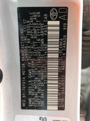2018 TOYOTA COROLLA L - 2T1BURHE5JC014260