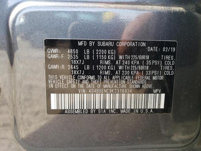 4S4BSENC9K3316934 Subaru Outback 3.6r Limited