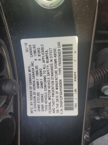 2018 HONDA CIVIC LX - 2HGFC2F54JH540904
