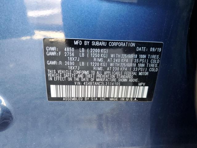 4S4BTANC2L3114105 Subaru Outback Limited