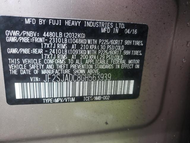 JF2SJADC8GH563939 Subaru Forester 2.5i Premium
