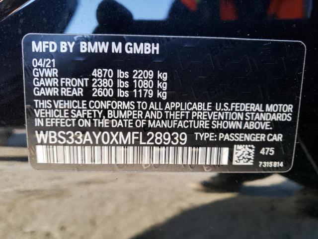 WBS33AY0XMFL28939 BMW M3 Competition