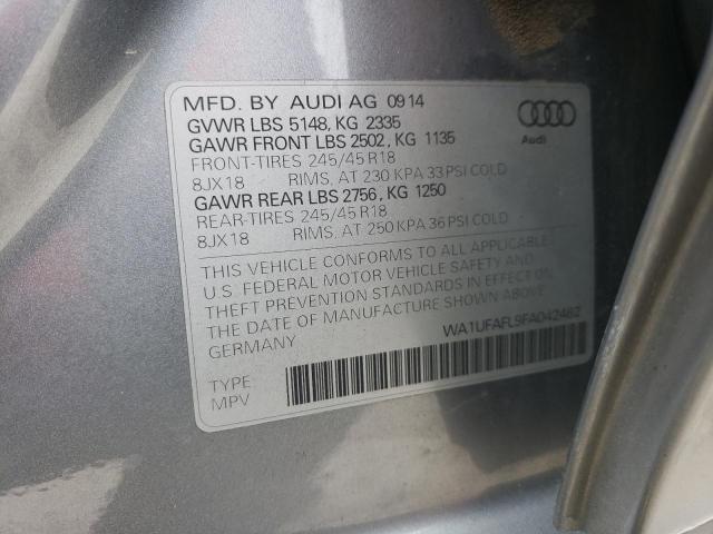 VIN WA1UFAFL9FA042462 2015 Audi A4, Premium Plus no.12