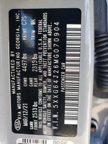5XXG64J26MG070904 KIA K5 GT LINE