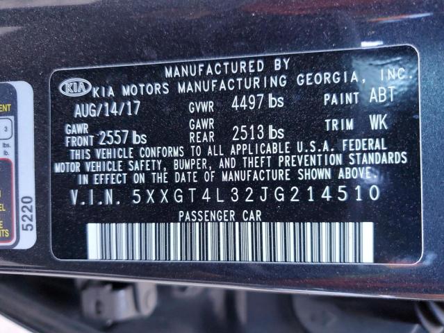 5XXGT4L32JG214510 KIA Optima Lx