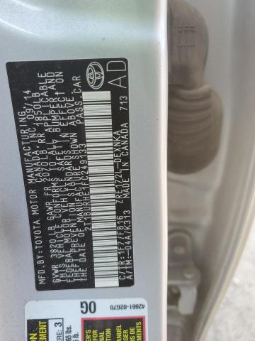 2015 TOYOTA CORILLA - 2T1BURHE1FC249133