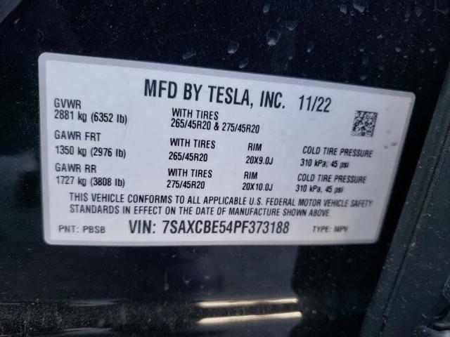 7SAXCBE54PF373188 Tesla MODEL X
