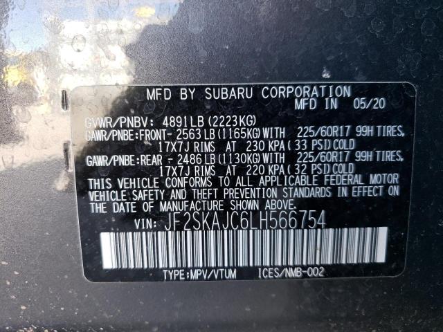 JF2SKAJC6LH566754 Subaru Forester Premium