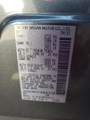 5N1AR2MN7FC668358 Nissan Pathfinder S