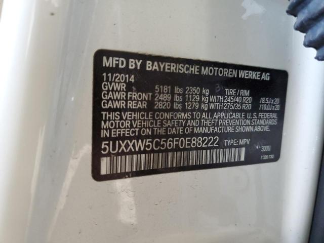 2015 BMW X4 XDRIVE3 - 5UXXW5C56F0E88222