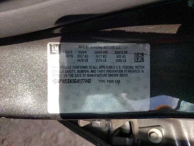 1G4PW5SK0G4177042 Buick Verano Sport Touring