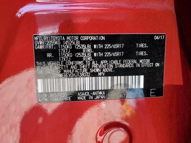 JTMWFREV0HJ138032 Toyota Rav4 Xle
