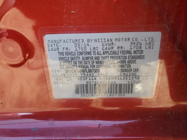 2015 NISSAN VERSA 1.6 - 3N1CN7AP6FL807320