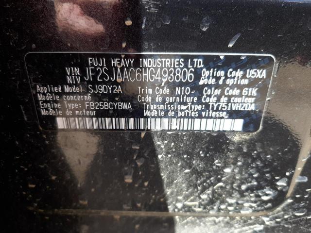 JF2SJAAC6HG493806 Subaru Forester 2.5i