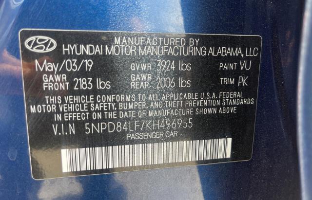 2019 HYUNDAI ELANTRA SE - 5NPD84LF7KH496955