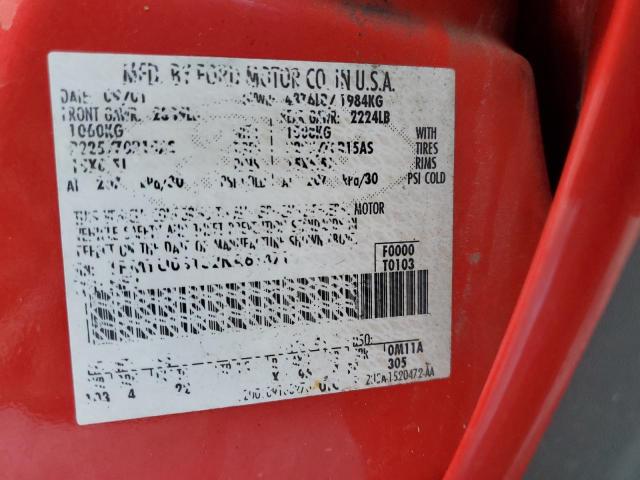 2002 Ford Escape Xlt VIN: 1FMYU03132KA61471 Lot: 46116043