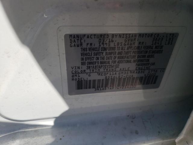 3N1AB7AP7GY254102 Nissan SENTRA S