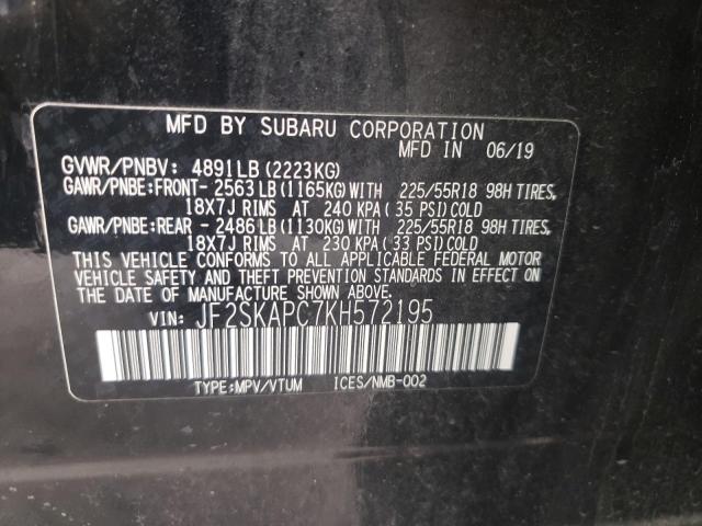 JF2SKAPC7KH572195 Subaru Forester Sport