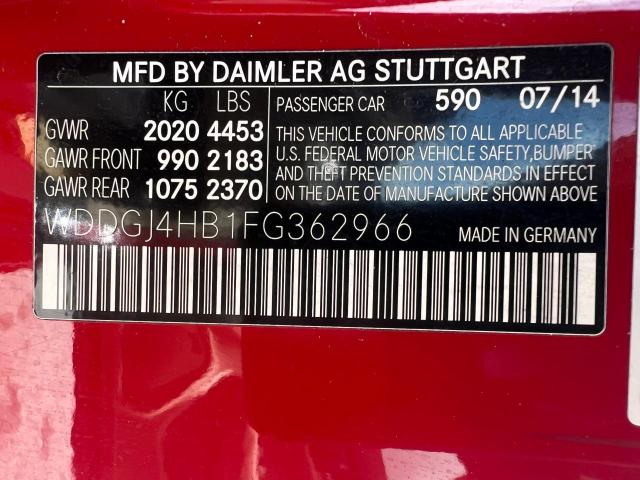 2015 MERCEDES-BENZ C 250 - WDDGJ4HB1FG362966