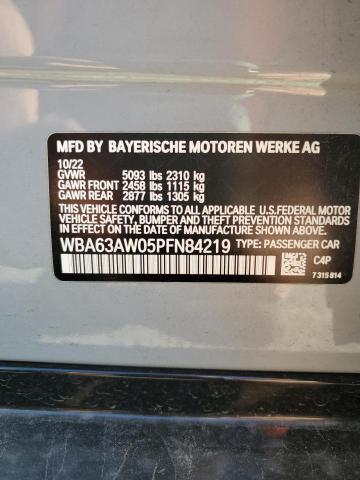 2023 BMW M440I GRAN WBA63AW05PFN84219