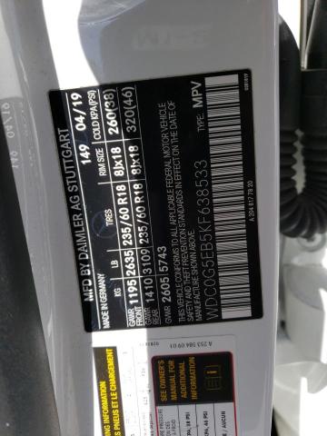 WDC0G5EB5KF638533 Mercedes-Benz Glc 350e