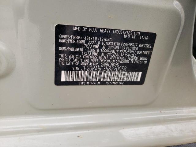 JF2GPABC3H8220058 Subaru Crosstrek Premium