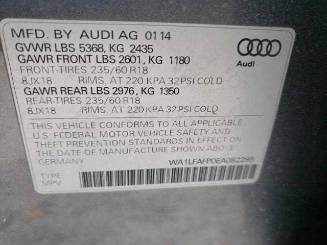 VIN WA1LFAFP0EA082295 2014 Audi Q5, Premium Plus no.12