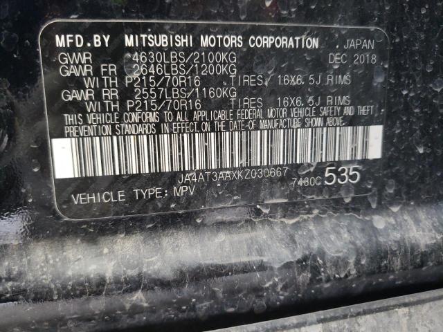 JA4AT3AAXKZ030667 Mitsubishi Eclipse Cross Es
