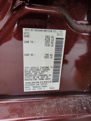 2023 NISSAN ALTIMA SV - 1N4BL4DV3PN319926