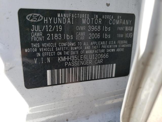 KMHH35LE6LU120666 Hyundai ELANTRA GT