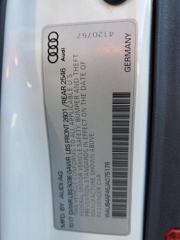 2018 AUDI S4 PREMIUM - WAUB4AF46JA075176