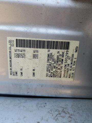 2022 NISSAN MAXIMA SV - 1N4AA6CV2NC505299
