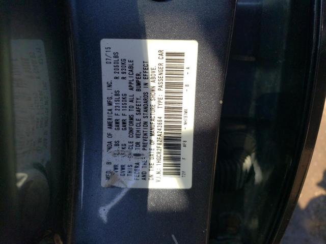 2015 HONDA ACCORD EXL - 1HGCR2F82FA243664