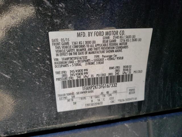 1FAHP2KT3FG167332 Ford TAURUS SHO