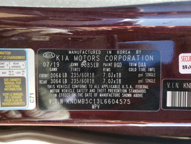 KNDMB5C13L6604575 KIA SEDONA LX