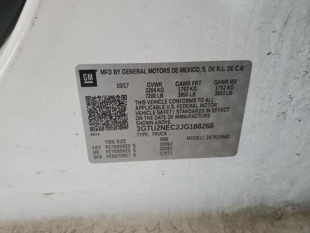 3GTU2NEC2JG188268 GMC Sierra K1500 Slt