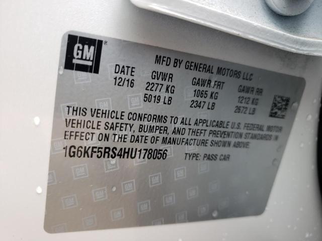 2017 CADILLAC CT6 PREMIU - 1G6KF5RS4HU178056