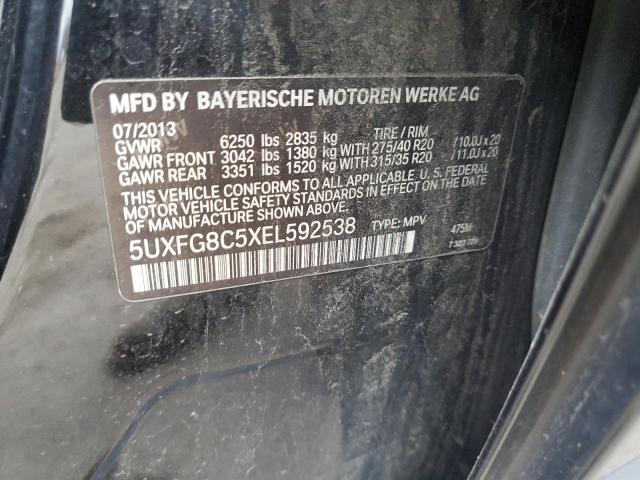 VIN 5UXFG8C5XEL592538 2014 BMW X6, Xdrive50I no.12