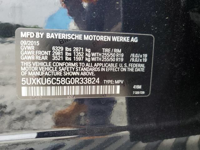 2016 BMW X6 XDRIVE5 - 5UXKU6C58G0R33824
