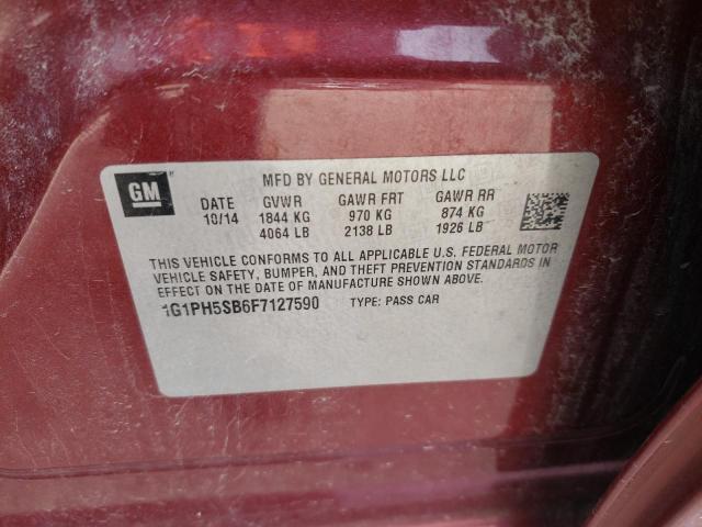 2015 CHEVROLET CRUZE ECO - 1G1PH5SB6F7127590