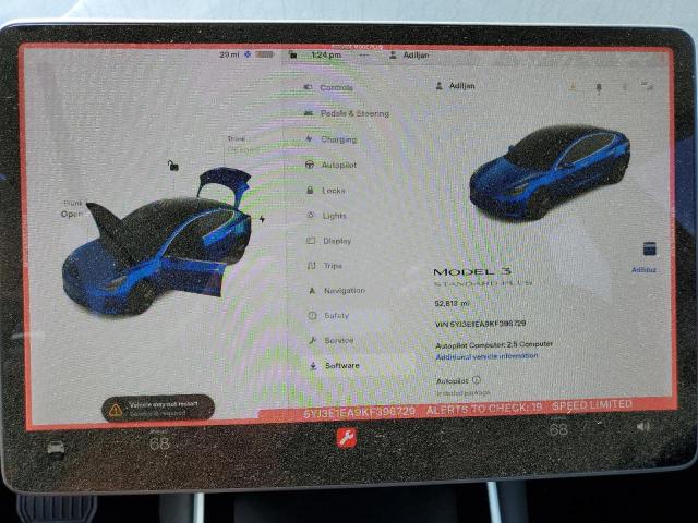5YJ3E1EA9KF396729 Tesla MODEL 3