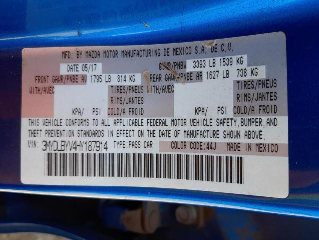 3MYDLBYV4HY187914 Toyota YARIS IA